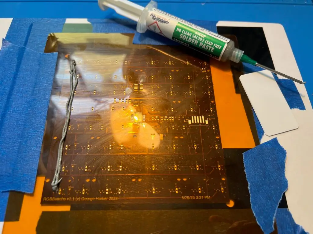 Applying solder paste using a stencil